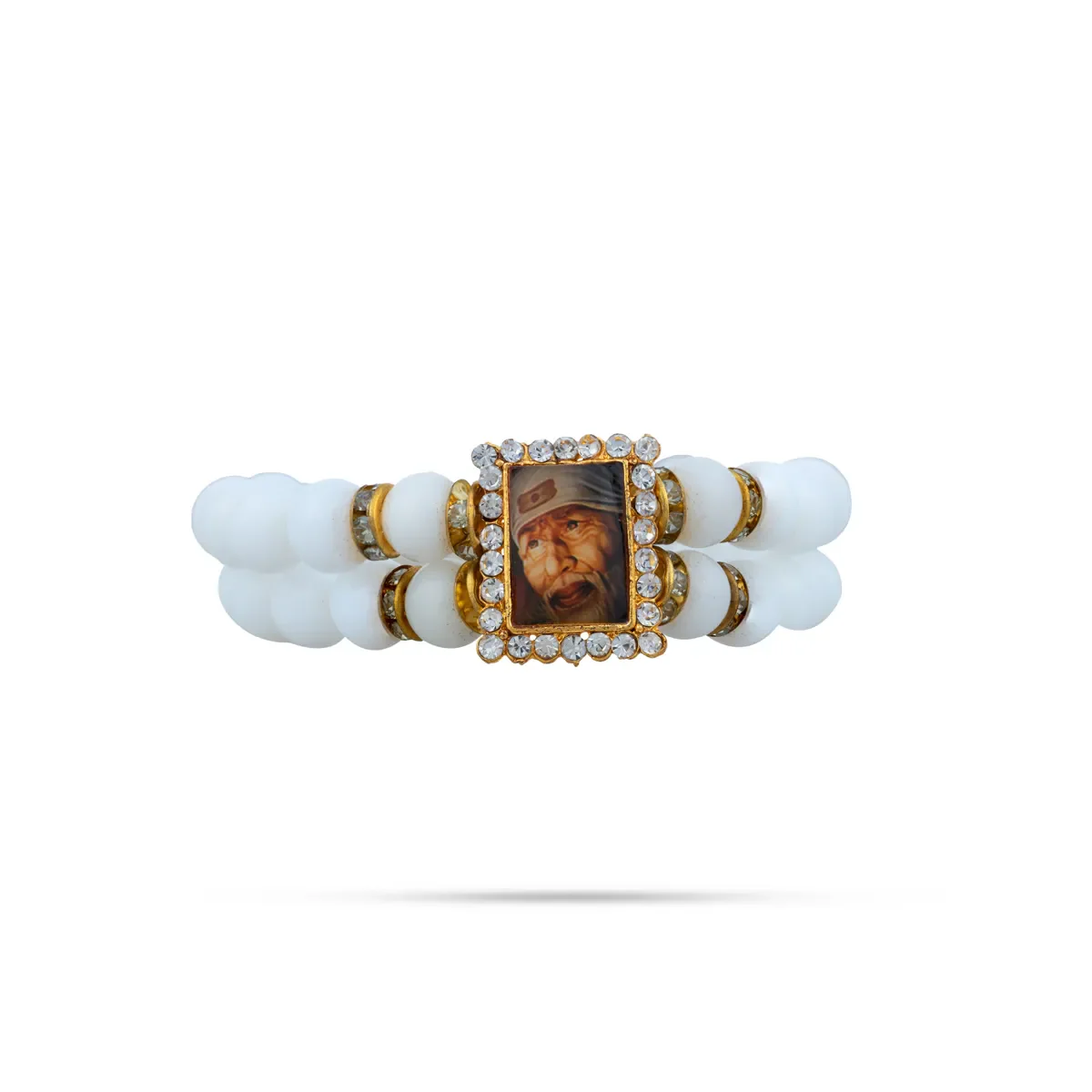 Delhi Guruji Bracelet - 2.5 Inch Dia | 2 Line Beads Bracelet/ Spiritual Wrist Band for Daily Use - Image 15