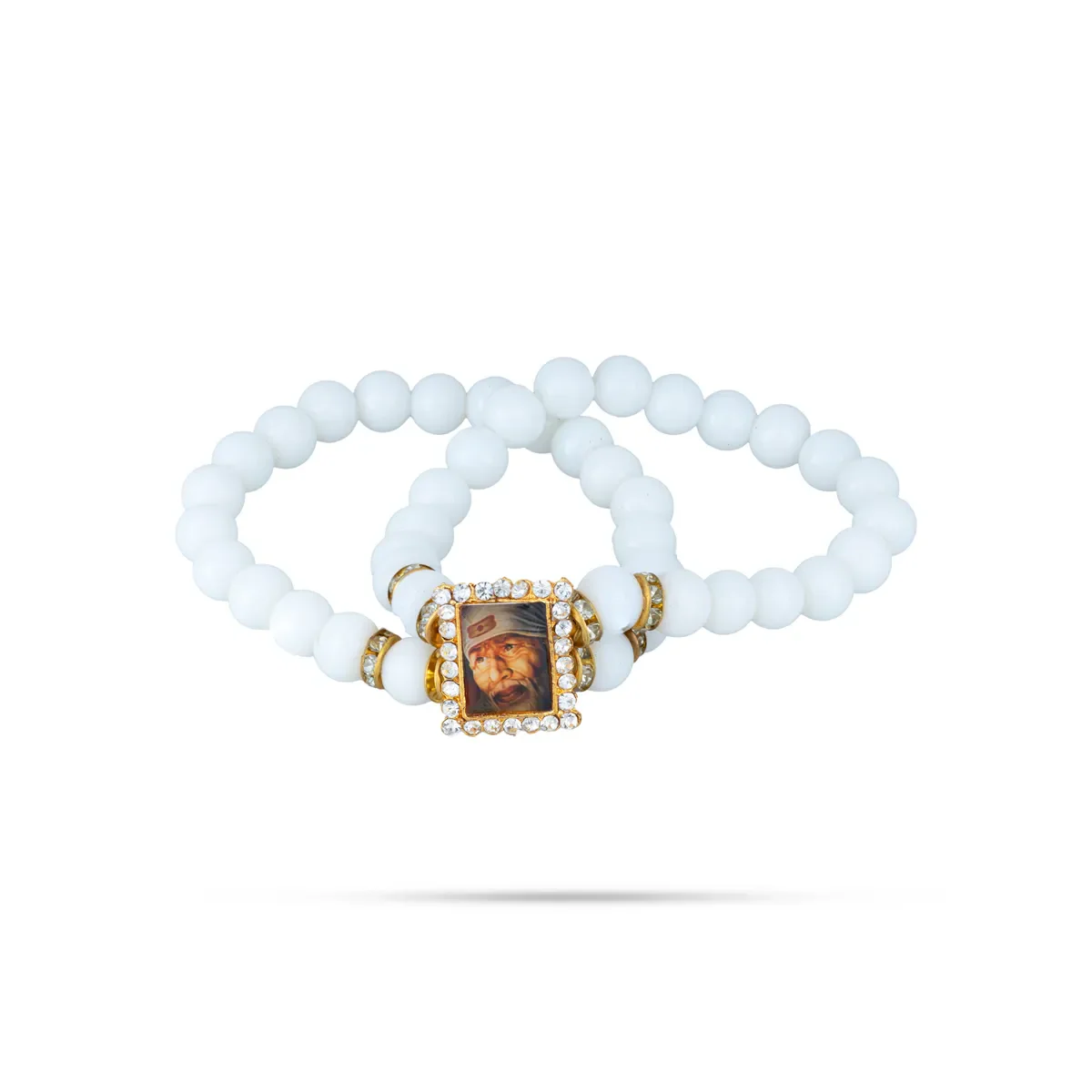 Delhi Guruji Bracelet - 2.5 Inch Dia | 2 Line Beads Bracelet/ Spiritual Wrist Band for Daily Use - Image 16