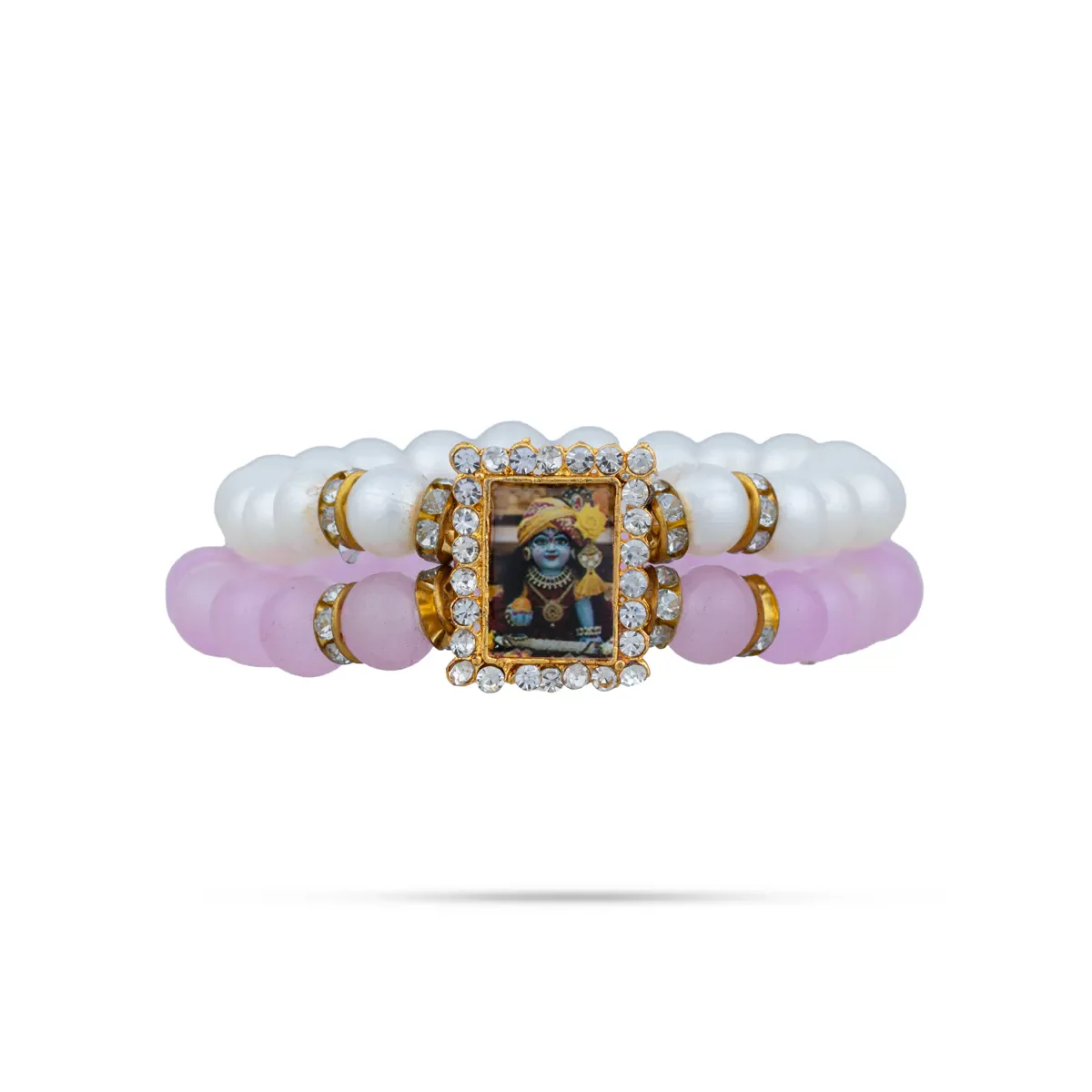 Delhi Guruji Bracelet - 2.5 Inch Dia | 2 Line Beads Bracelet/ Spiritual Wrist Band for Daily Use - Image 17