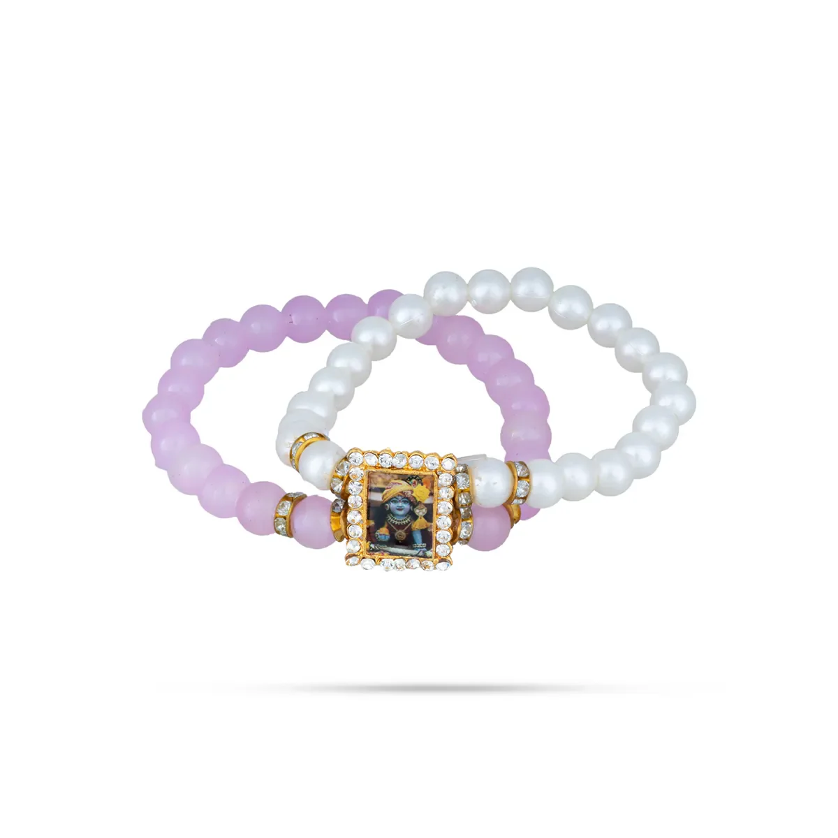 Delhi Guruji Bracelet - 2.5 Inch Dia | 2 Line Beads Bracelet/ Spiritual Wrist Band for Daily Use - Image 18