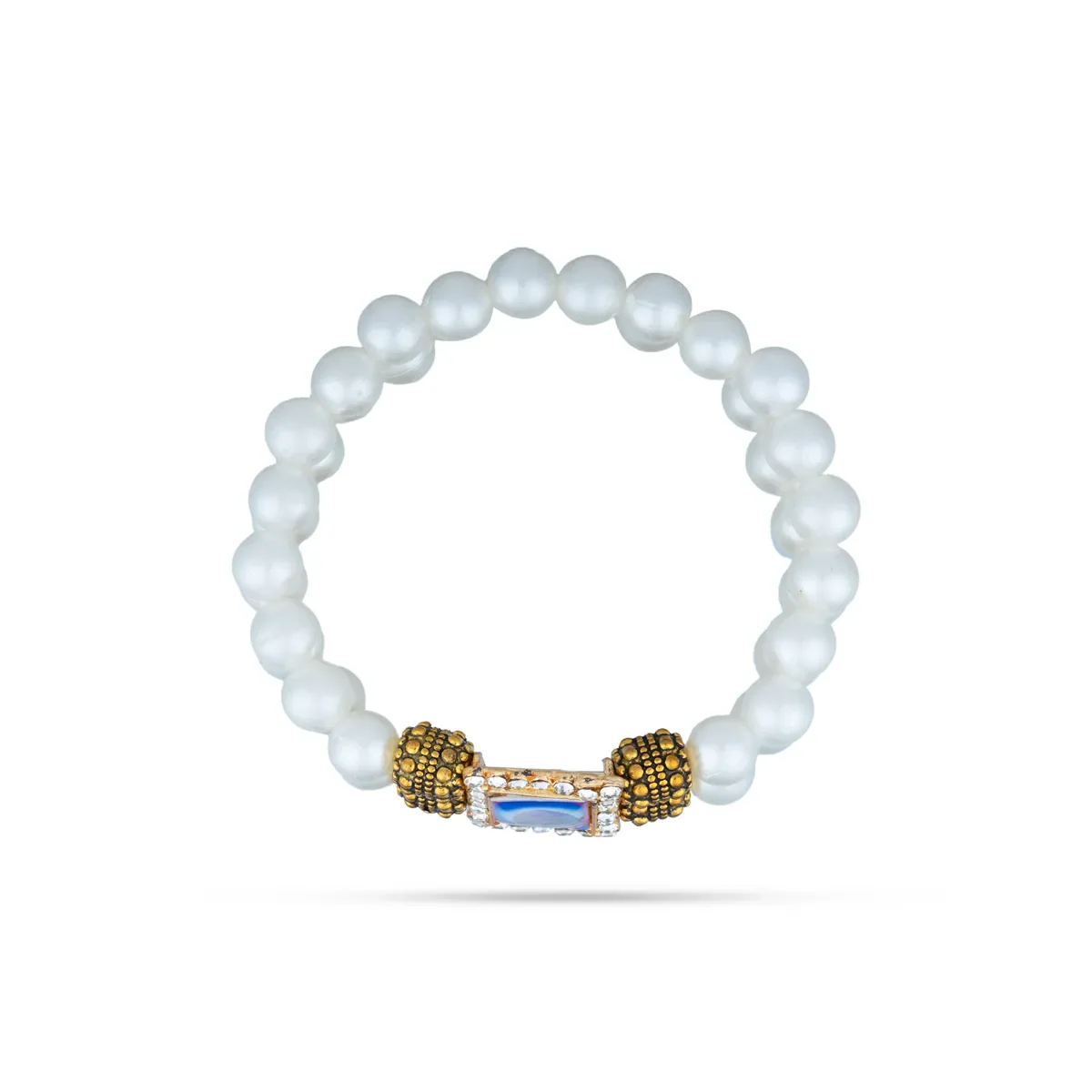 Delhi Guruji Bracelet - 2.5 Inch Dia | 2 Line Beads Bracelet/ Spiritual Wrist Band for Daily Use - Image 8