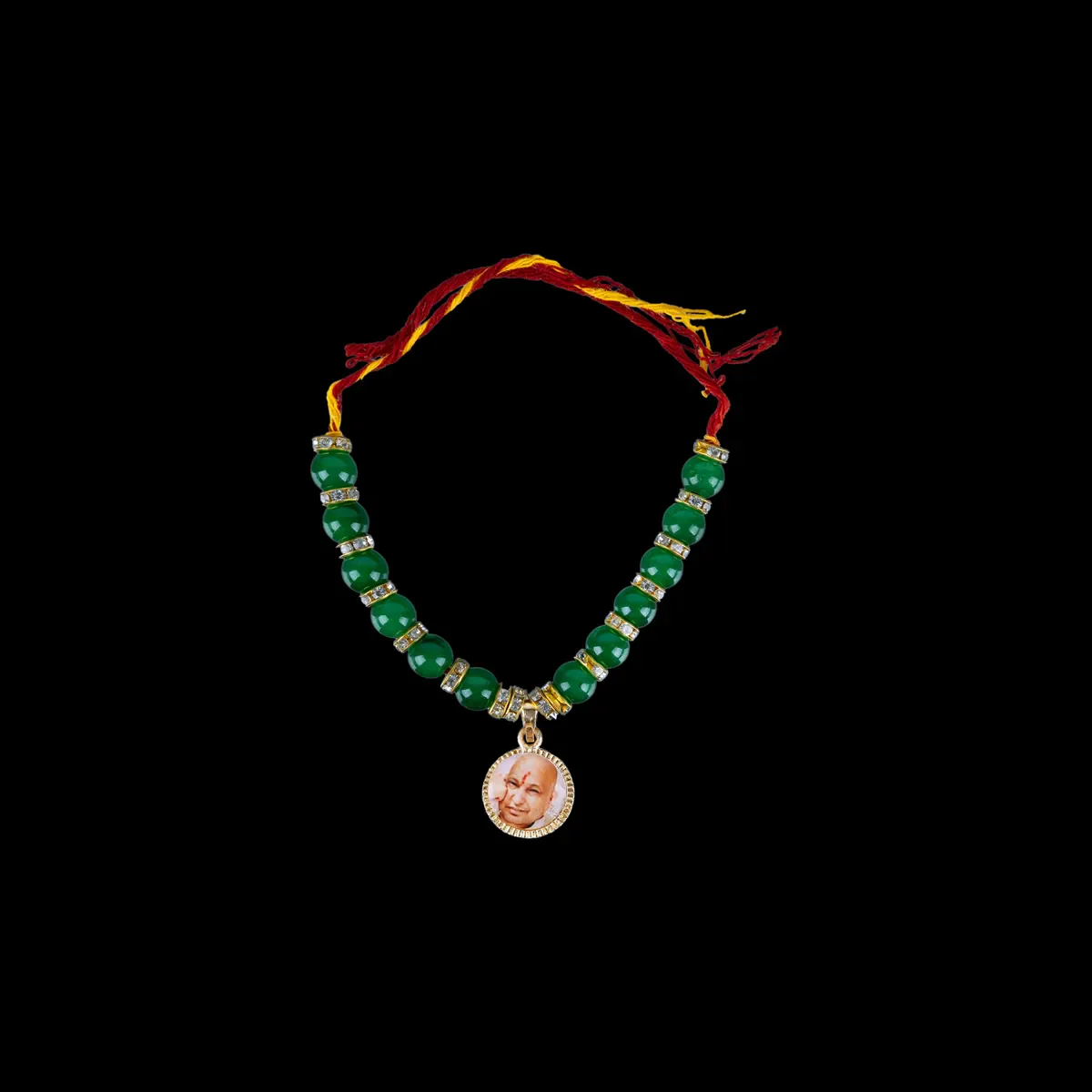 Delhi Guruji Bracelet - 2.5 Inch Dia | Multicolour Bead Bracelet / Spiritual Hand Band for Daily Wear - Image 10