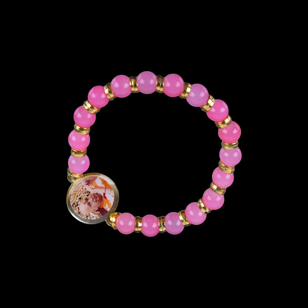 Delhi Guruji Bracelet - 2.5 Inch Dia | Multicolour Bead Bracelet / Spiritual Hand Band for Daily Wear - Image 13