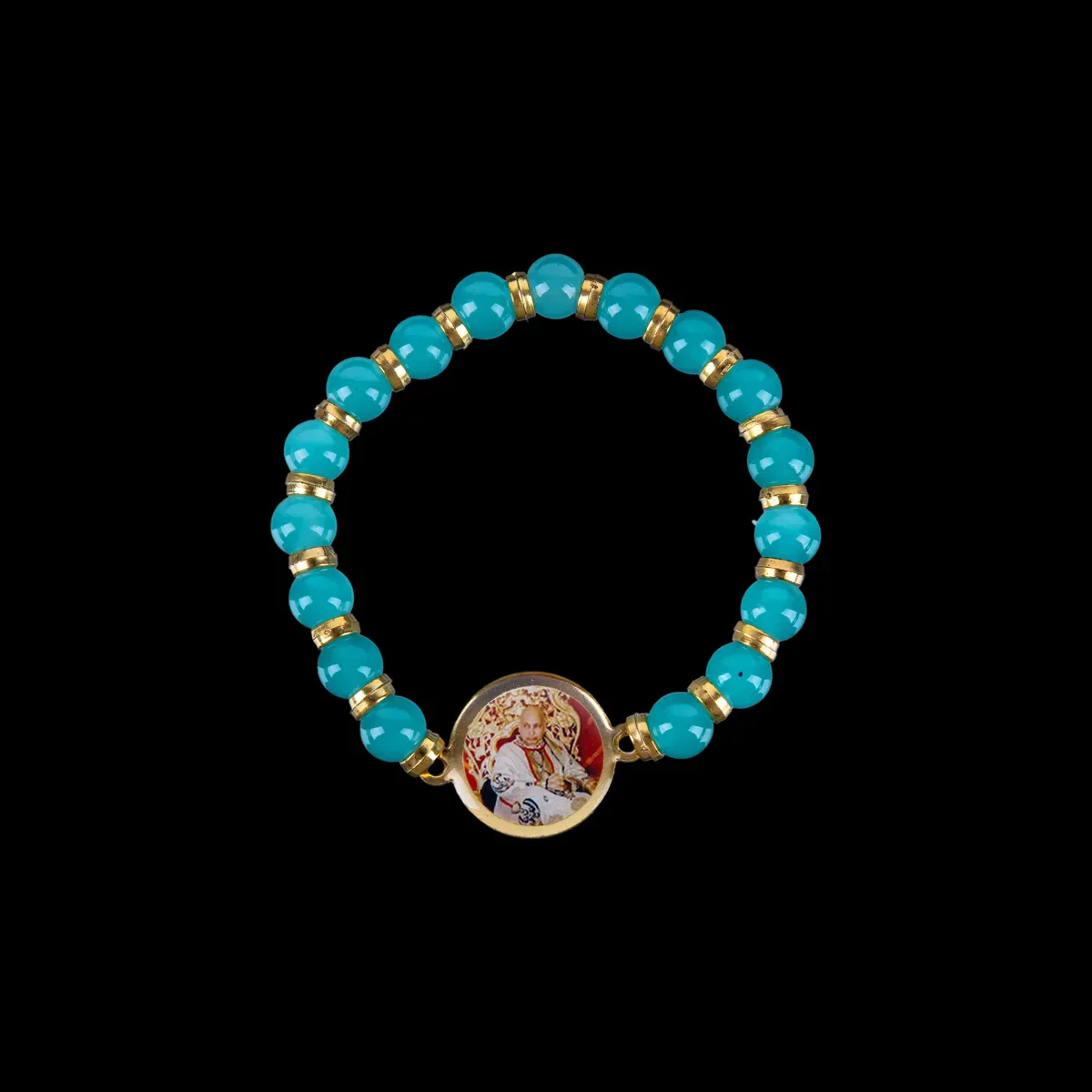Delhi Guruji Bracelet - 2.5 Inch Dia | Multicolour Bead Bracelet / Spiritual Hand Band for Daily Wear - Image 4