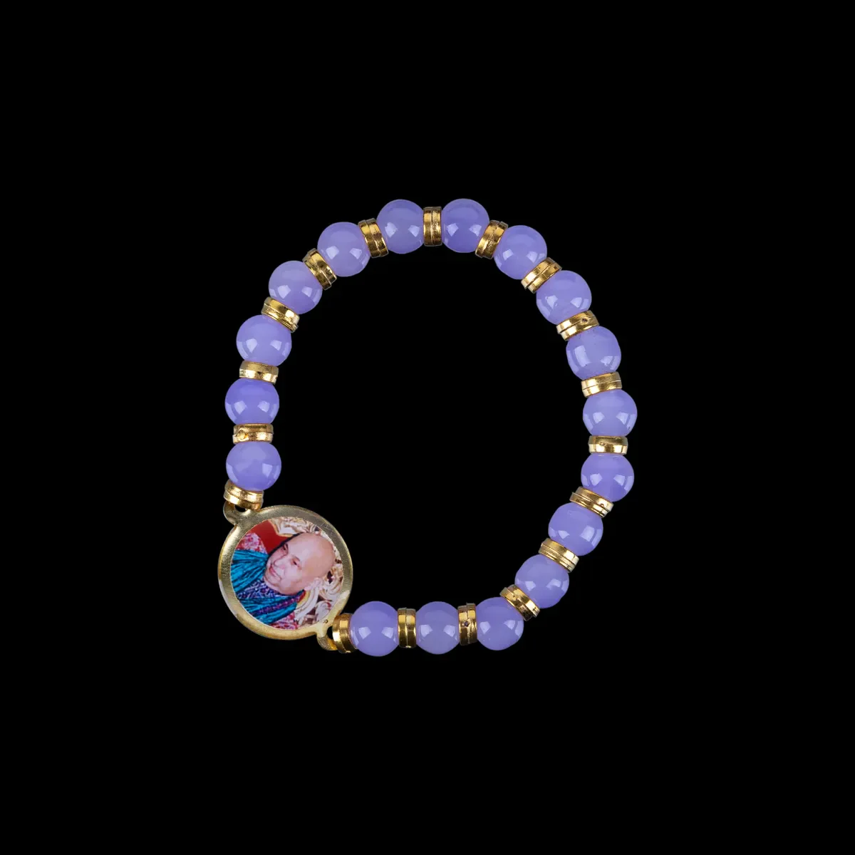 Delhi Guruji Bracelet - 2.5 Inch Dia | Multicolour Bead Bracelet / Spiritual Hand Band for Daily Wear - Image 5