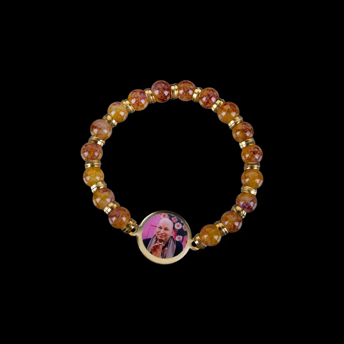 Delhi Guruji Bracelet - 2.5 Inch Dia | Multicolour Bead Bracelet / Spiritual Hand Band for Daily Wear - Image 6