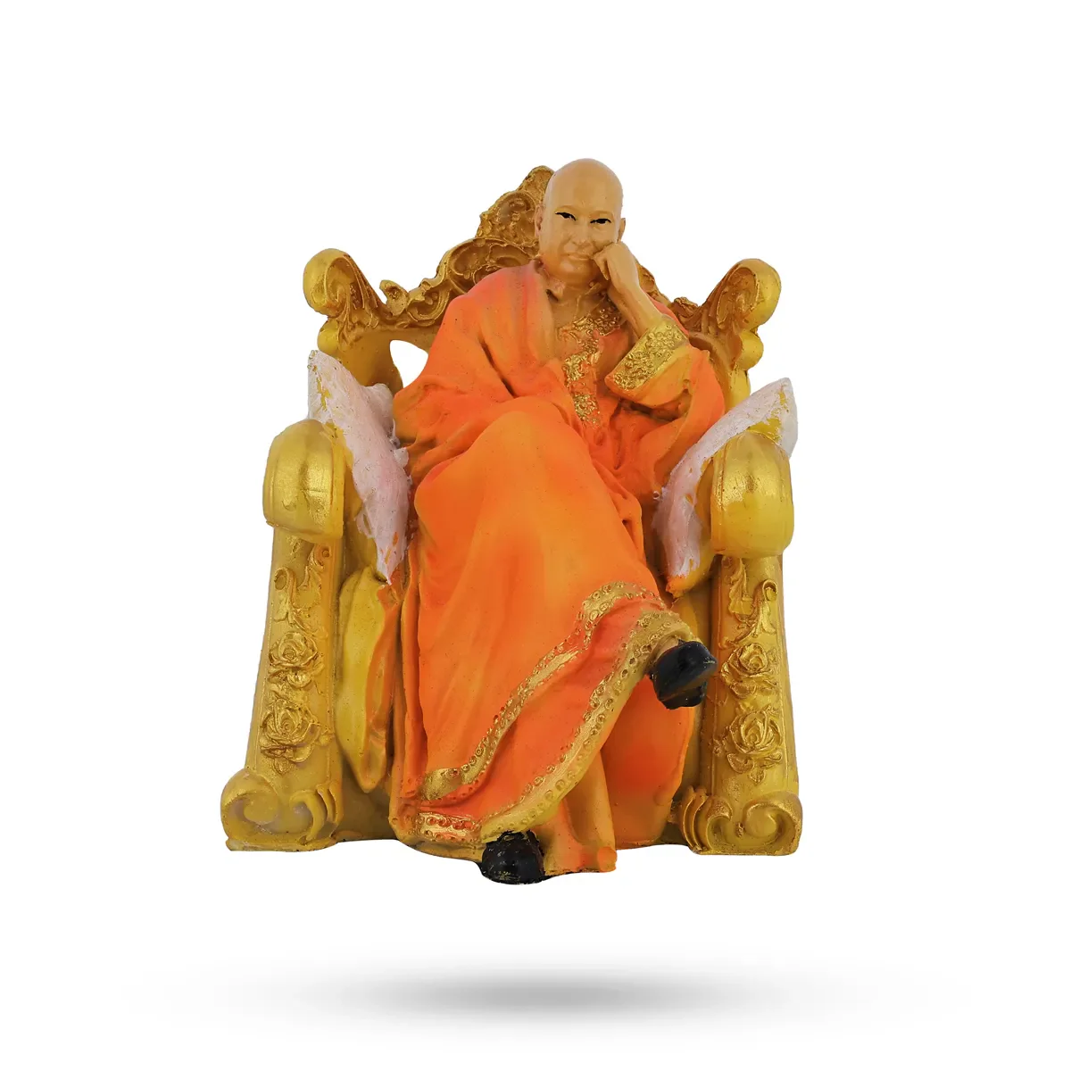 Delhi Guruji Idol - 4 x 3.25 Inches | Decorative Guruji Murti / Spiritual Statue for Home Decor - Image 6