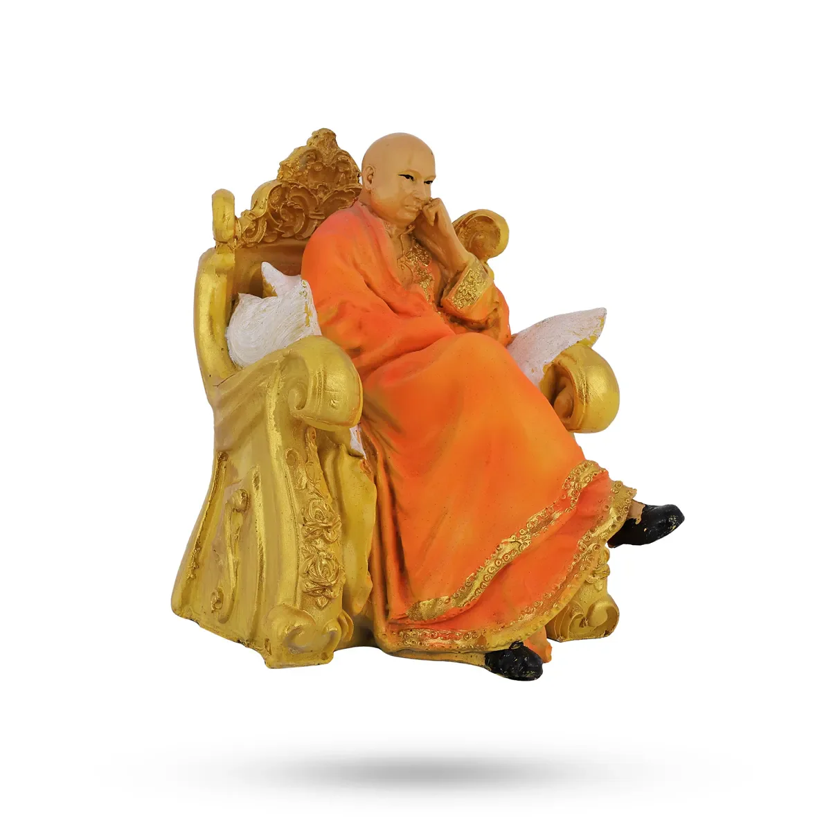 Delhi Guruji Idol - 4 x 3.25 Inches | Decorative Guruji Murti / Spiritual Statue for Home Decor - Image 7