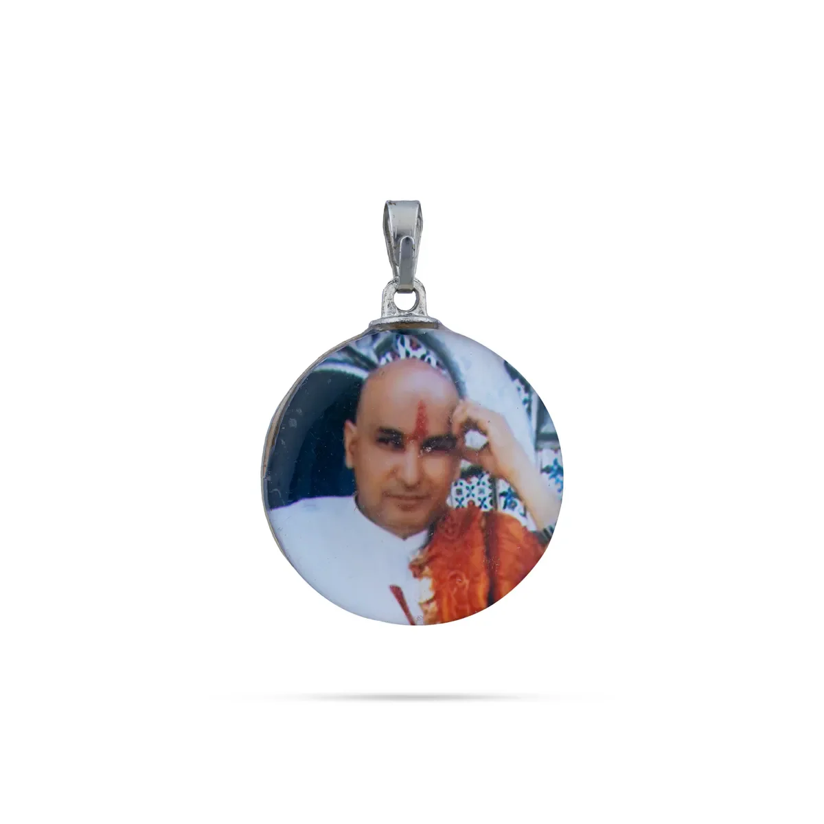 Delhi Guruji Pendant - 1 Inch | Spiritual Photo Locket / Devotional Dollar for Daily Wear - Image 13