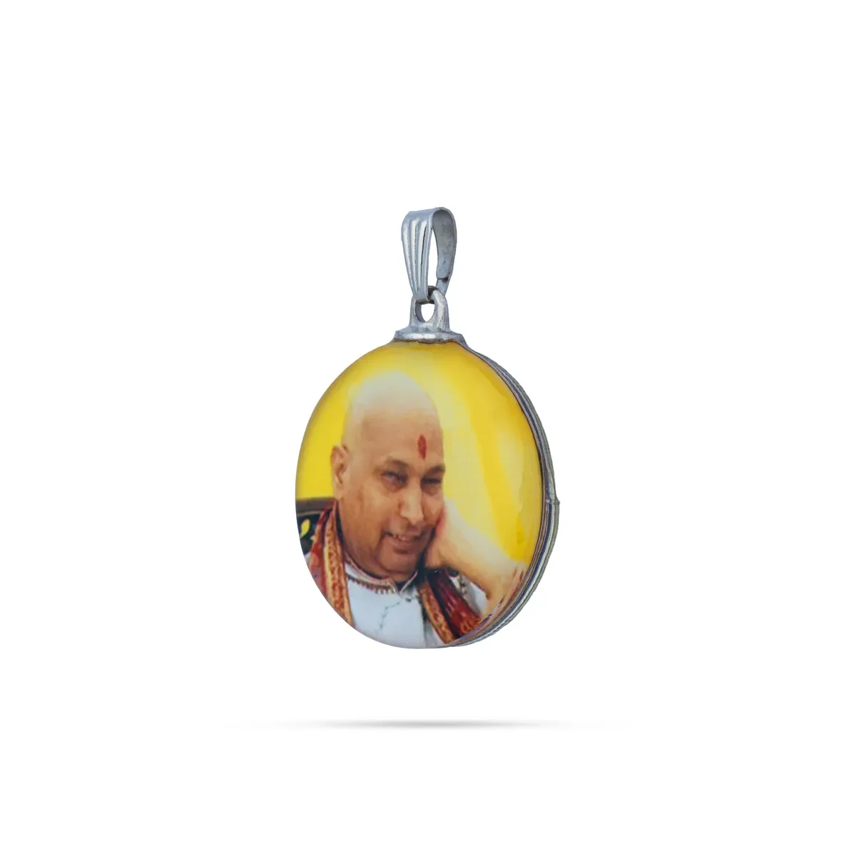 Delhi Guruji Pendant - 1 Inch | Spiritual Photo Locket / Devotional Dollar for Daily Wear - Image 8