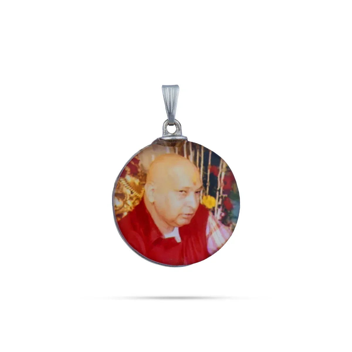 Delhi Guruji Pendant - 1 Inch | Spiritual Photo Locket / Devotional Dollar for Daily Wear - Image 9