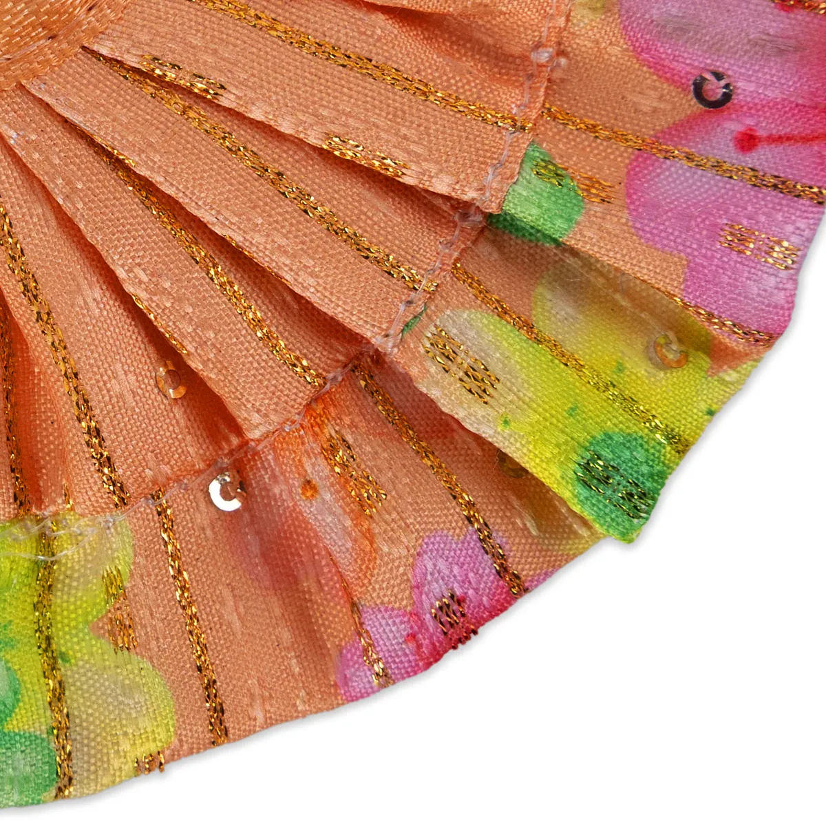 Devi Dress - 2.5 Inches | Mata Rani Poshak/ Lehenga Patka/ Fancy Design Amman Pavadai For Deity/ Assorted Colour - Image 5