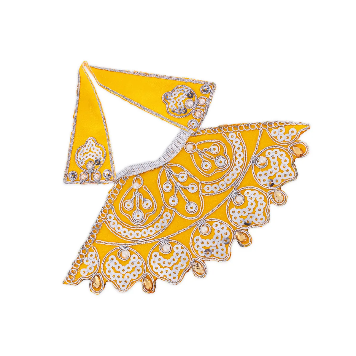 Devi Dress - 3.5 Inches | Mata Rani Poshak/ Lehenga Patka/ Fancy Amman Pavadai/ Assorted Colour - Image 6