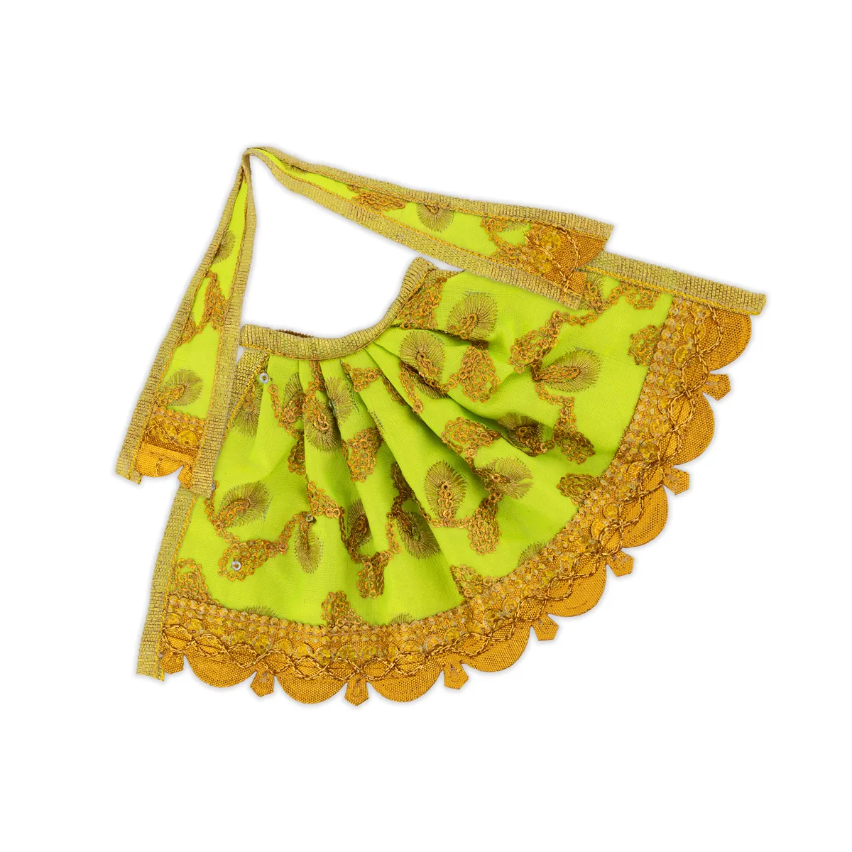 Devi Dress - 4.24 Inches | Mata Dress/ Lehenga Patka/ Devi Vastra/ Amman Pavadai/ Assorted Colour