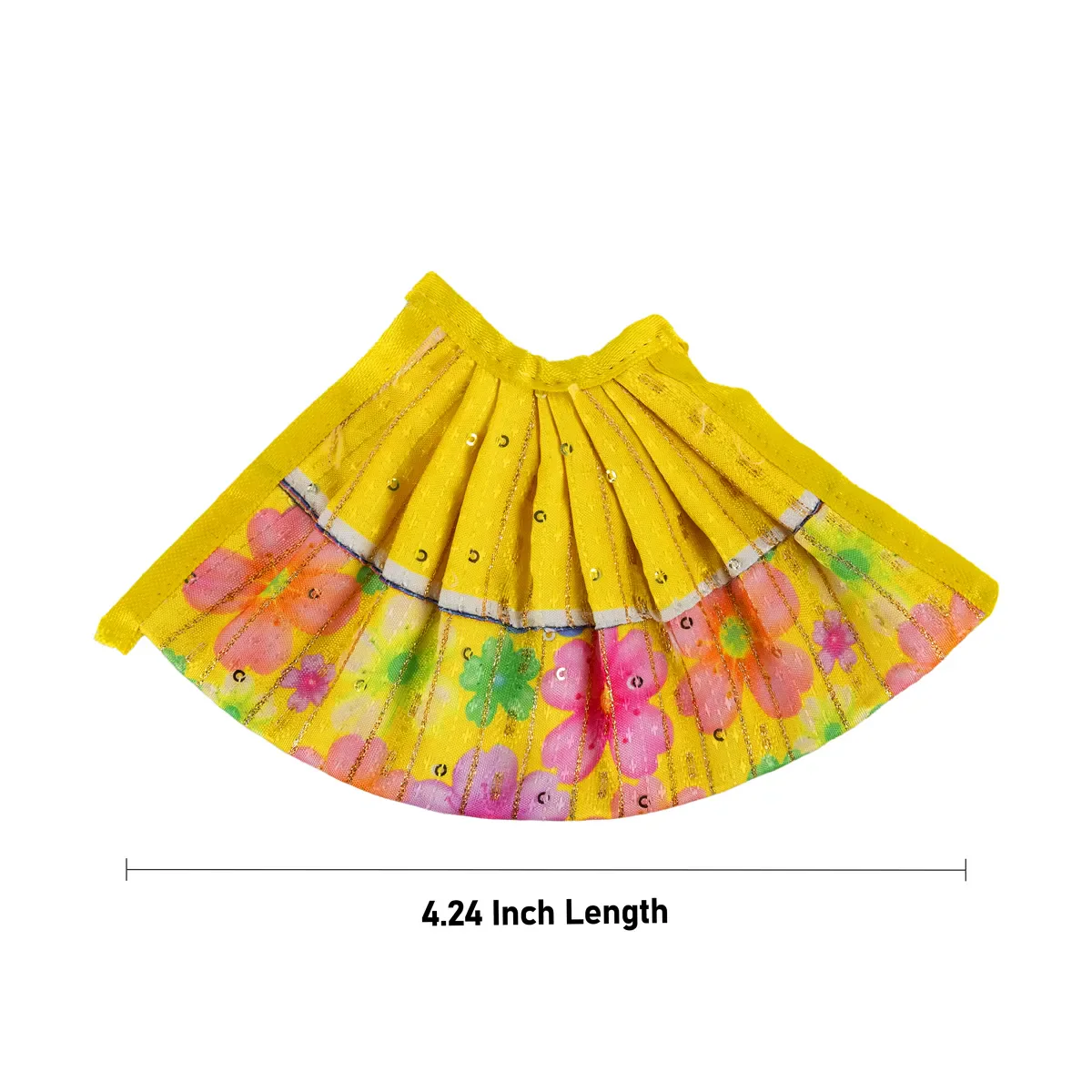 Devi Dress - 4.24 Inches | Mata Dress/ Lehenga Patka/ Devi Vastra/ Amman Pavadai/ Assorted Colour - Image 5