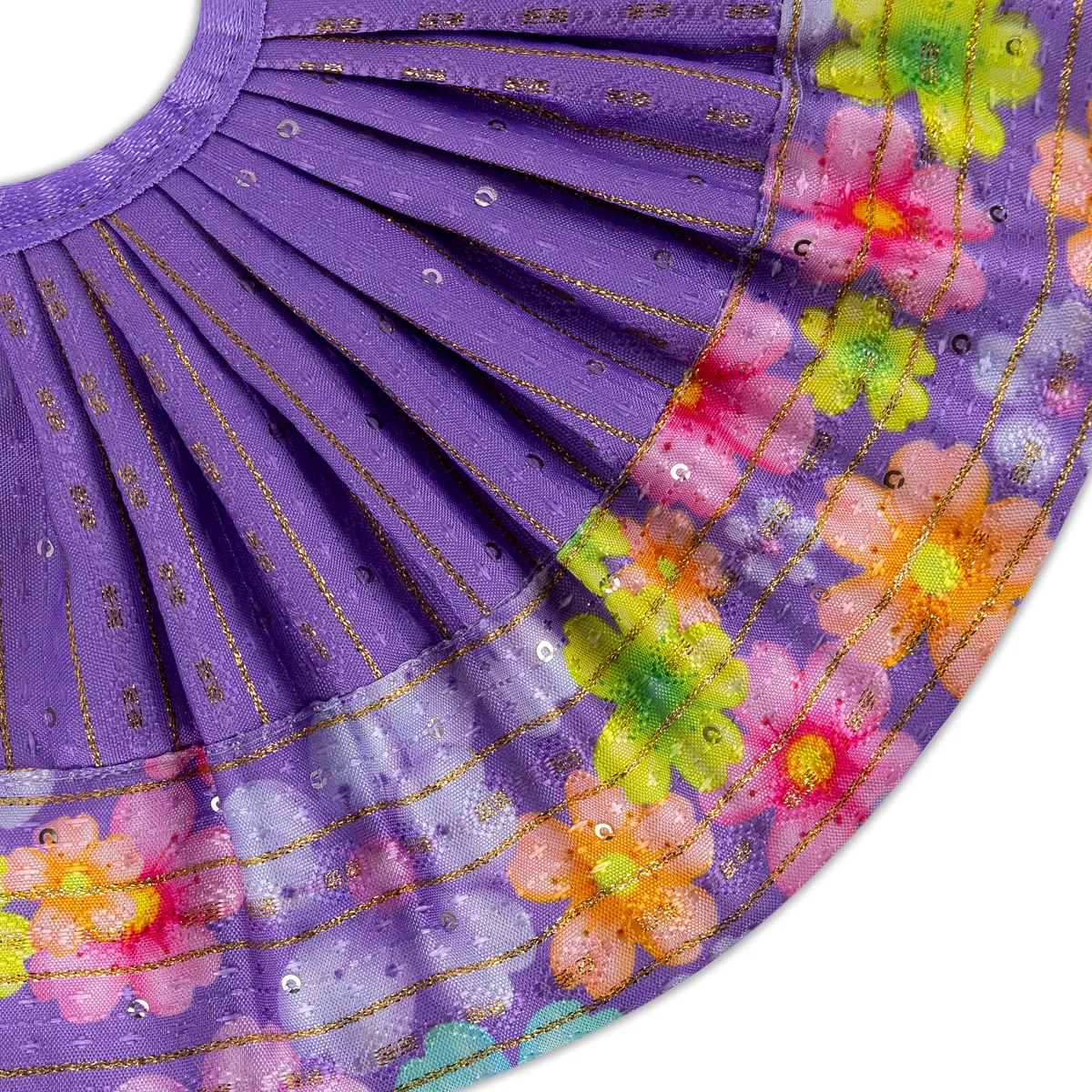 Devi Dress - 5.5 Inches | Mata Rani Poshak/ Lehenga Patka/ Decorative Amman Pavadai For Deity - Image 5