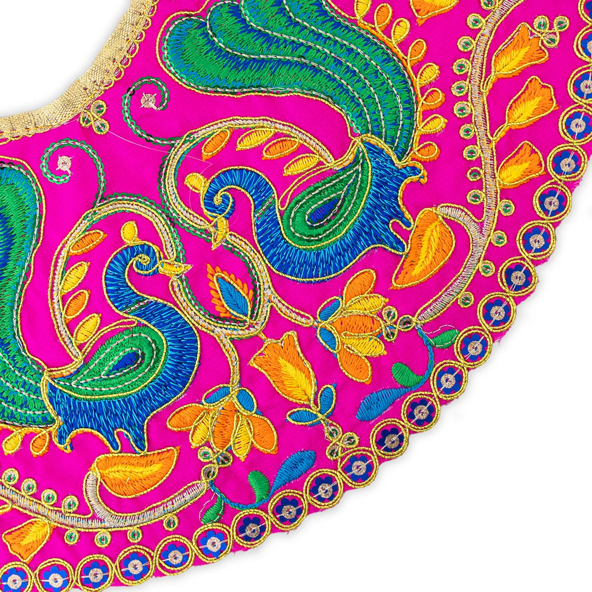 Devi Dress - 5.75 Inches | Mata Dress/ Lehenga Patka/ Traditional Design Devi Vastra For Deity/ Assorted Colour - Image 14