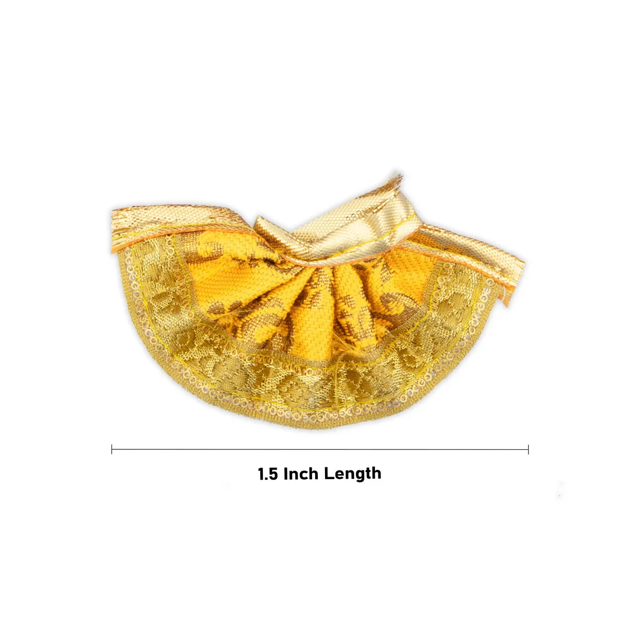 Amman Pavadai - 1.5 Inches | Mata Dress/ Devi Vastra/ Mata Poshak for Deity - Image 3