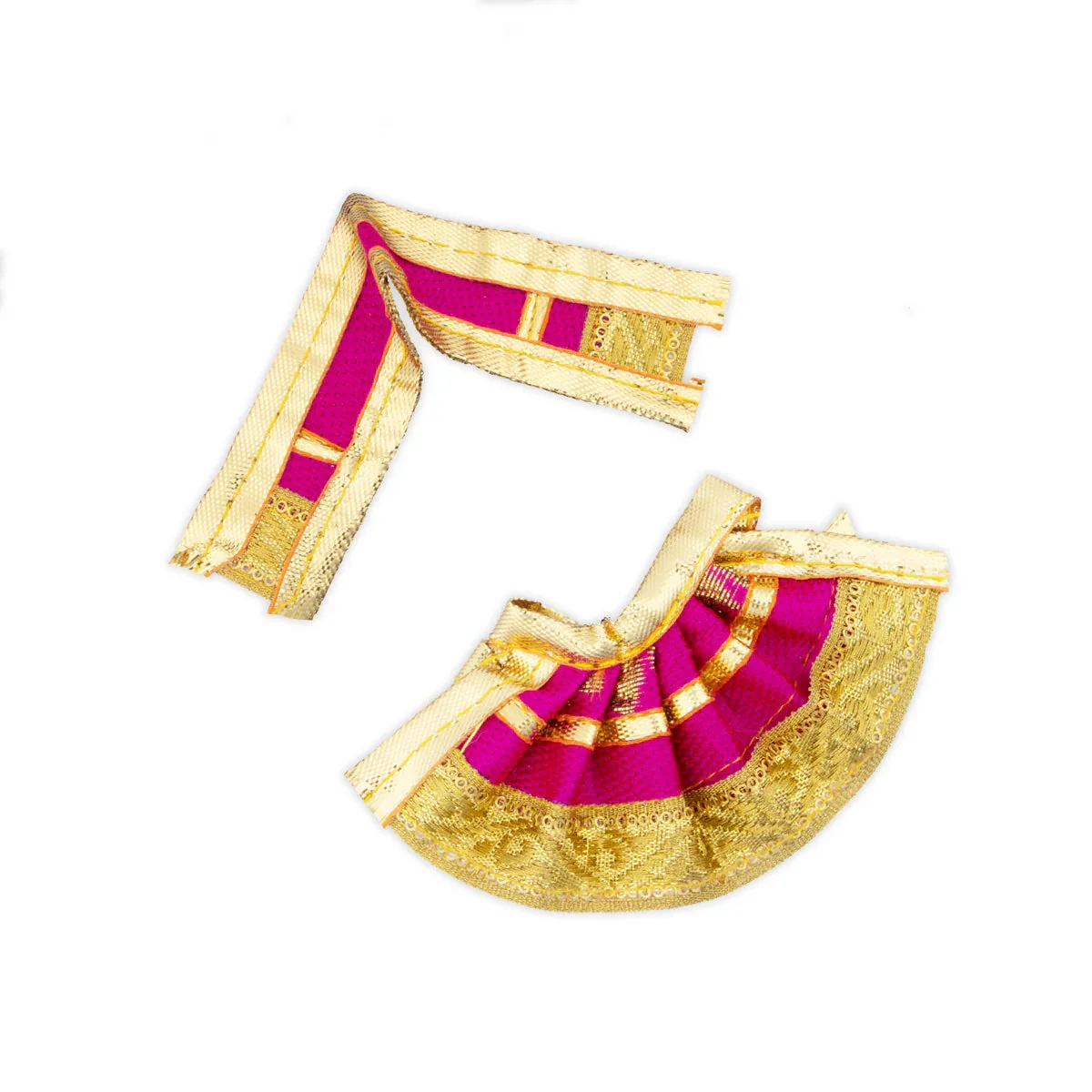 Amman Pavadai - 1.5 Inches | Mata Dress/ Devi Vastra/ Mata Poshak for Deity - Image 4
