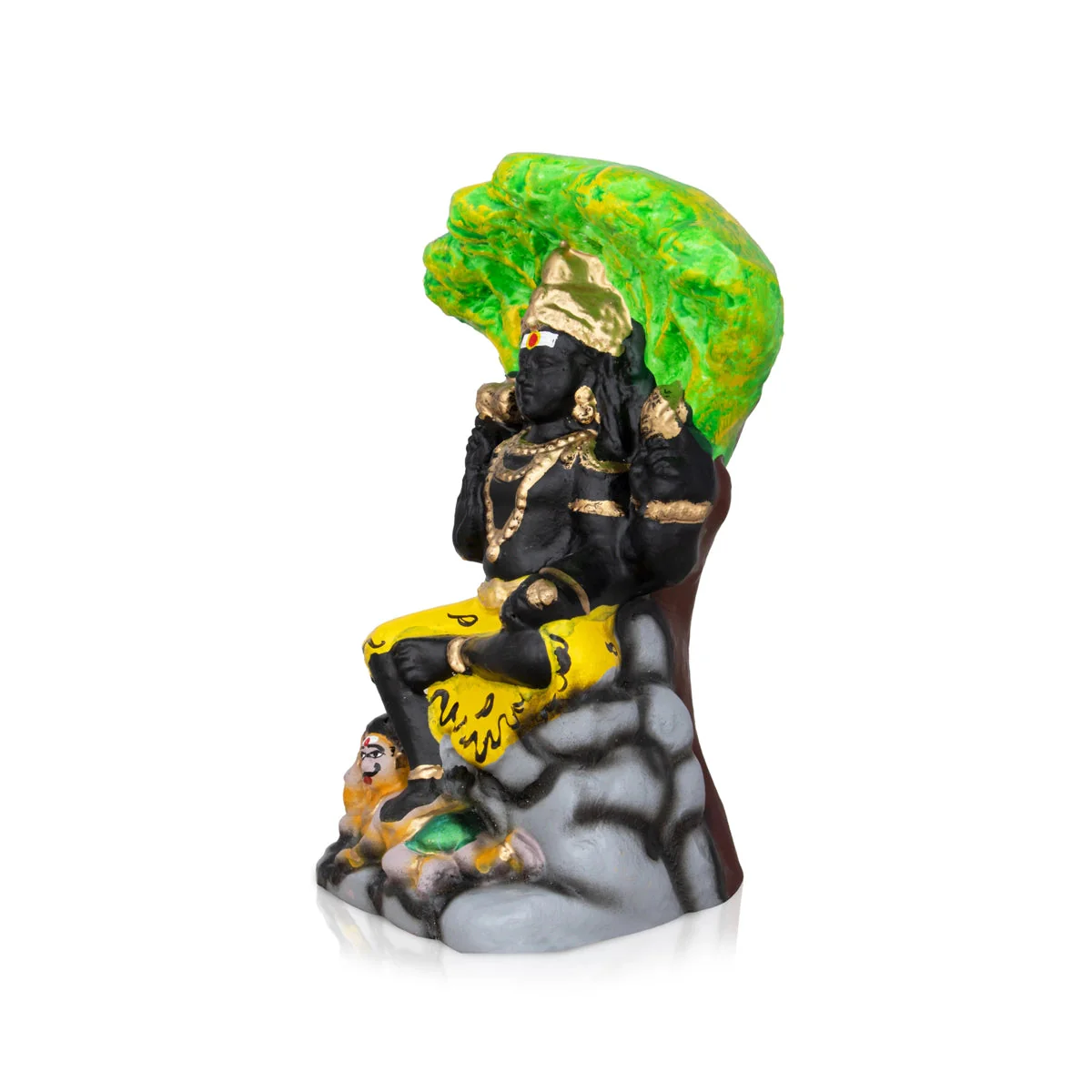 Dhakshinamoorthy Clay Golu Bommai - 9 Inches | Giri Golu Doll/ Navaratri Golu Bomma/ Gombe/ Bommai - Image 3