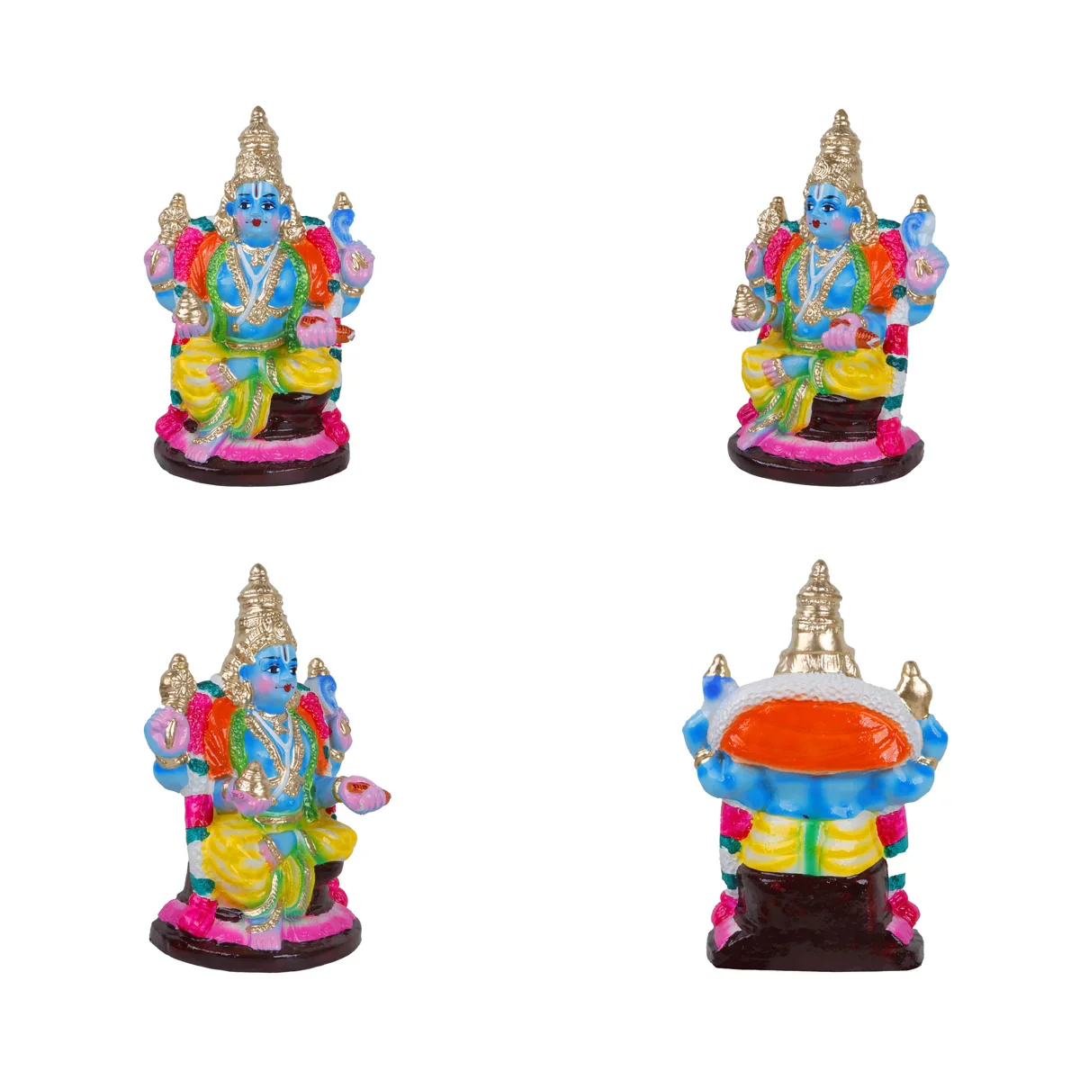 Dhanvantari Clay Golu Bommai Set - 12 Inches | Giri Golu Doll/ Navaratri Golu Bomma/Gombe/Bommai - Image 2