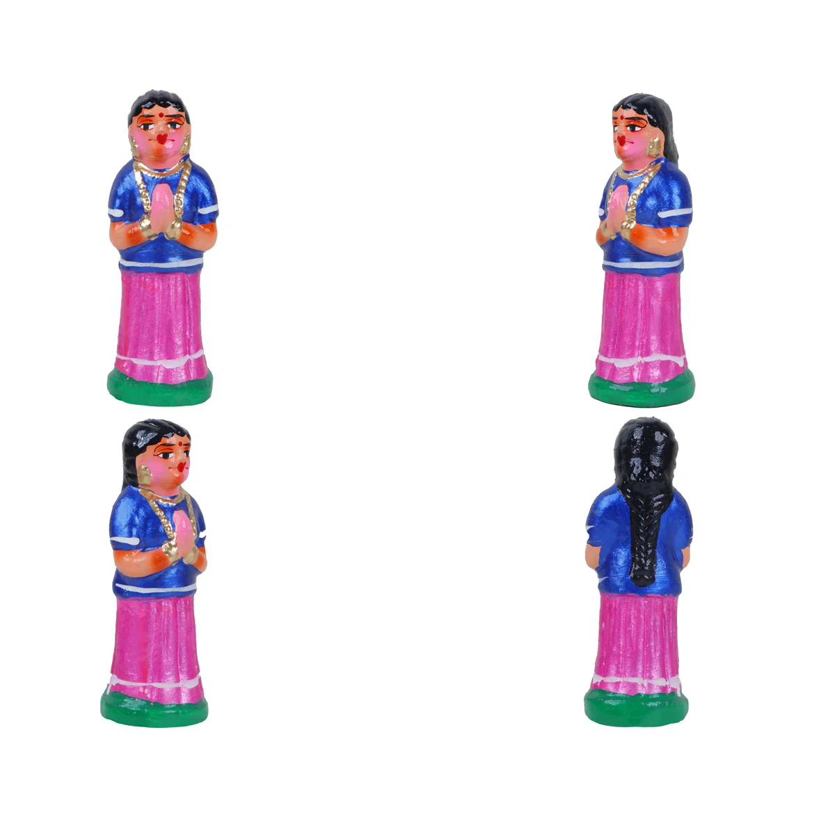 Dhanvantari Clay Golu Bommai Set - 12 Inches | Giri Golu Doll/ Navaratri Golu Bomma/Gombe/Bommai - Image 4
