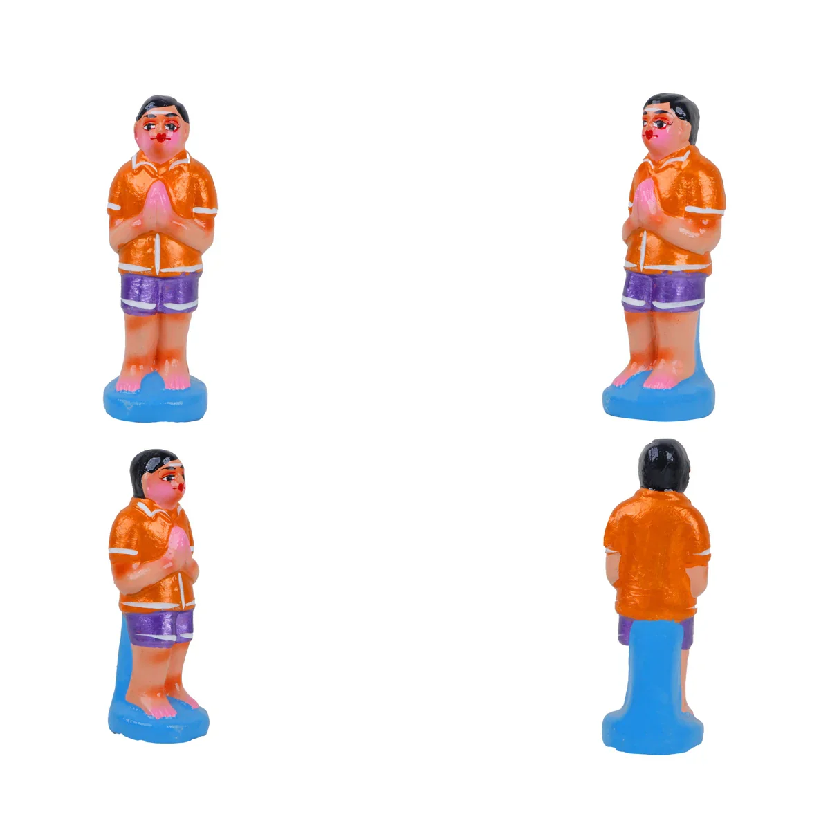Dhanvantari Clay Golu Bommai Set - 12 Inches | Giri Golu Doll/ Navaratri Golu Bomma/Gombe/Bommai - Image 5