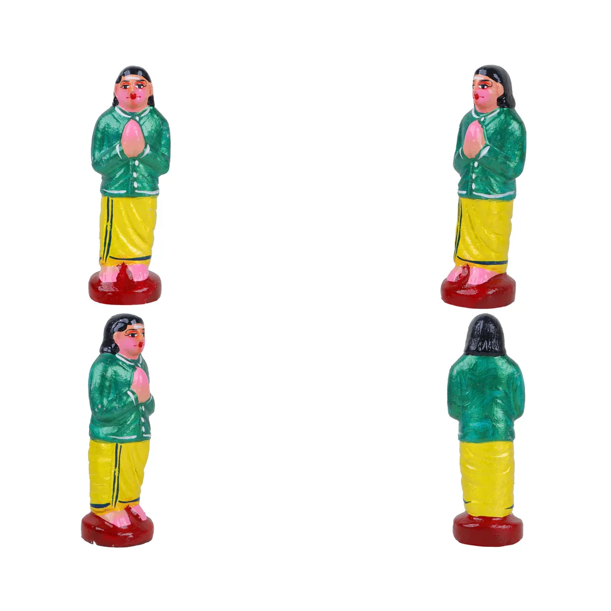 Dhanvantari Clay Golu Bommai Set - 12 Inches | Giri Golu Doll/ Navaratri Golu Bomma/Gombe/Bommai - Image 6