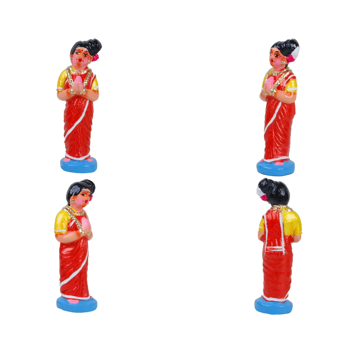Dhanvantari Clay Golu Bommai Set - 12 Inches | Giri Golu Doll/ Navaratri Golu Bomma/Gombe/Bommai - Image 7