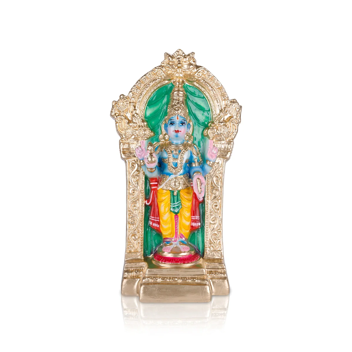 Dhanvantari Paper Mache Golu Bommai - 16 x 9 Inches | Giri Golu Doll/ Navaratri Golu Bomma/ Gombe/ Bommai - Image 2