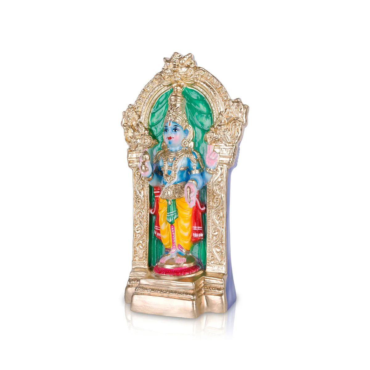 Dhanvantari Paper Mache Golu Bommai - 16 x 9 Inches | Giri Golu Doll/ Navaratri Golu Bomma/ Gombe/ Bommai - Image 3