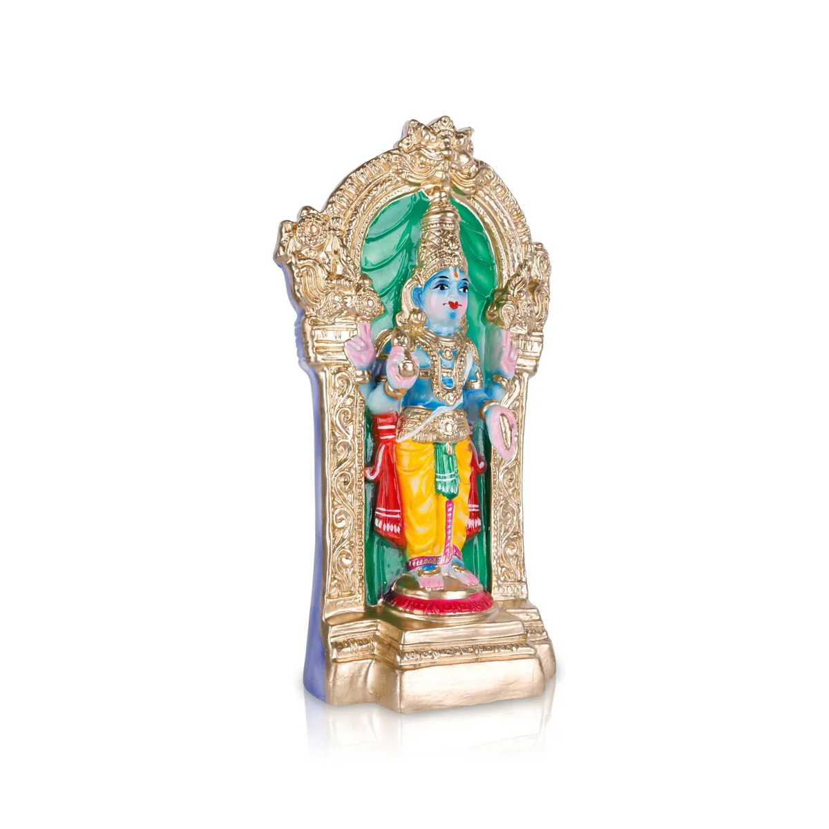 Dhanvantari Paper Mache Golu Bommai - 16 x 9 Inches | Giri Golu Doll/ Navaratri Golu Bomma/ Gombe/ Bommai - Image 4