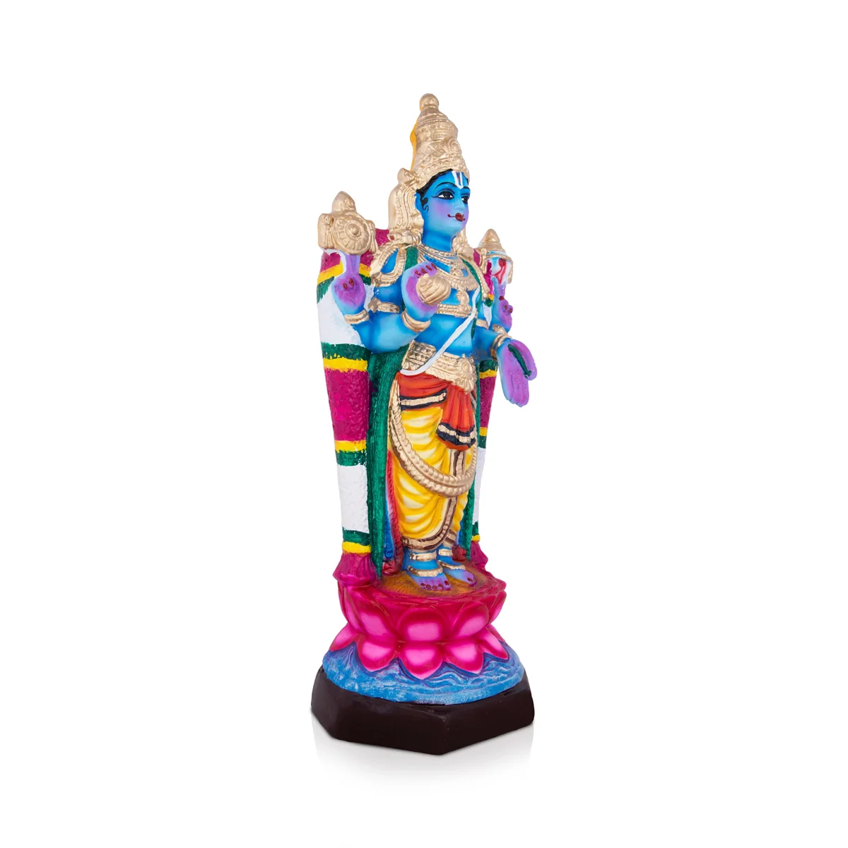 Dhanvantari Paper Mache Golu Bommai - 18 x 8 Inches | Giri Golu Doll/ Navaratri Golu Bomma/Gombe/Bommai - Image 3