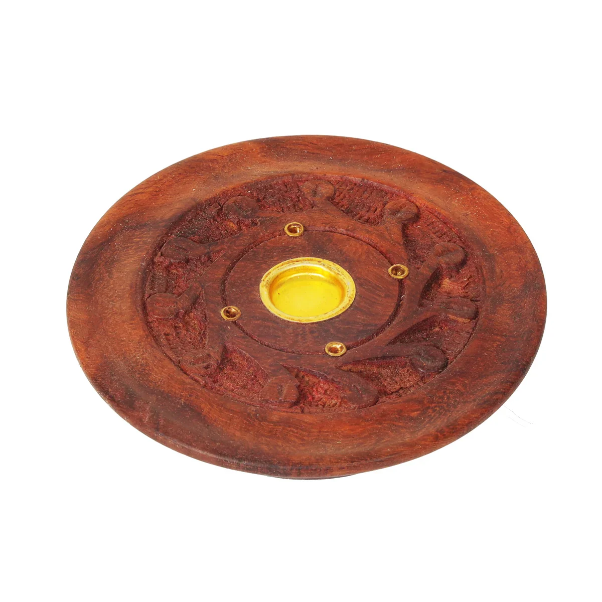 Dhoop Holder - 1 x 4 Inches | Wooden Dhoop Stand/ Incense Holder for Pooja - Image 2
