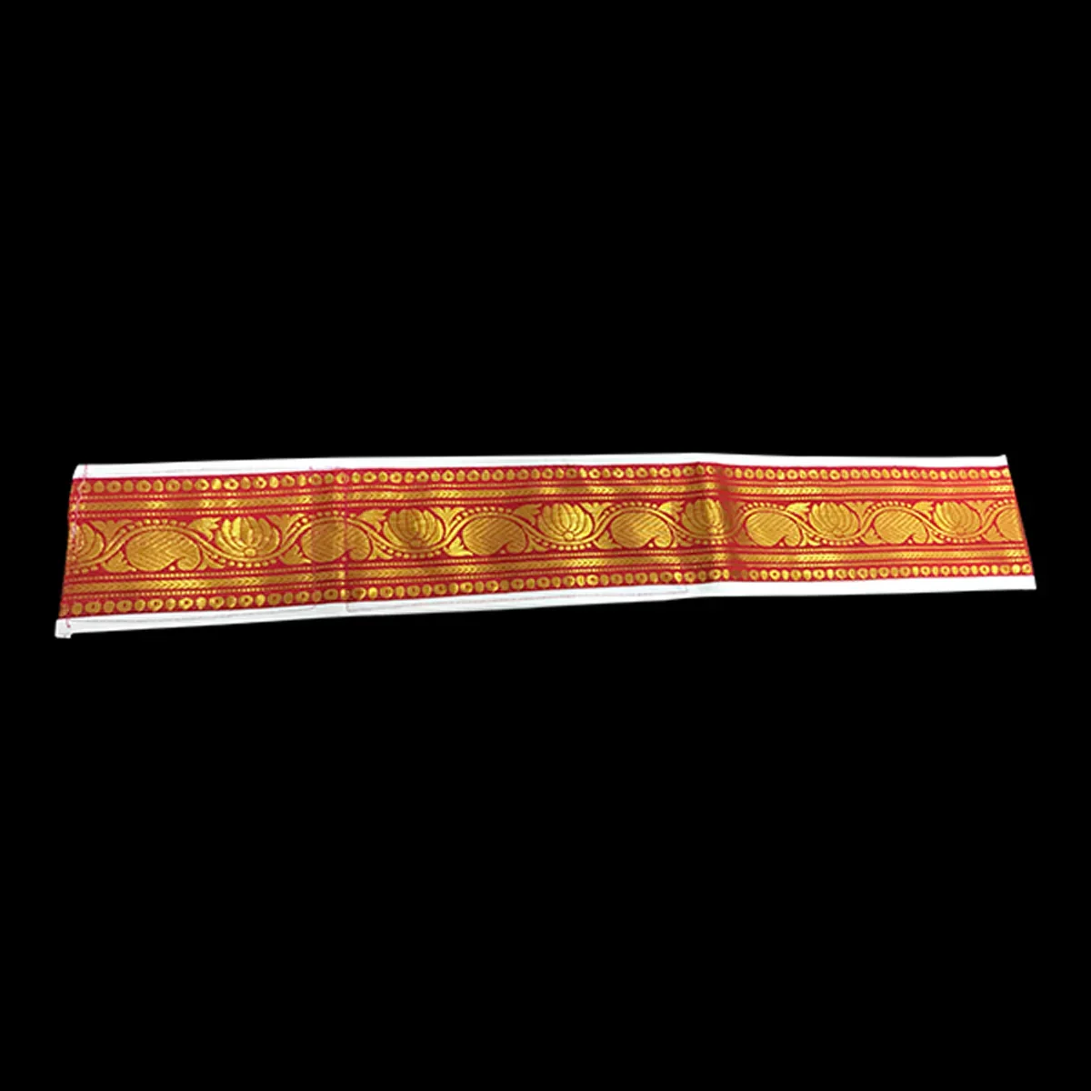 Dhoti Belt - 1.25 Mtrs | Veshti Belt/ Satin with Jari Border Waist Belt for Men/ Assorted Colour - Image 18