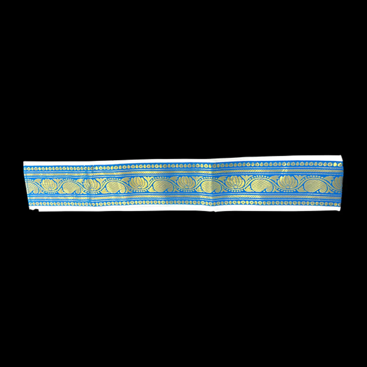 Dhoti Belt - 1.25 Mtrs | Veshti Belt/ Satin with Jari Border Waist Belt for Men/ Assorted Colour - Image 8
