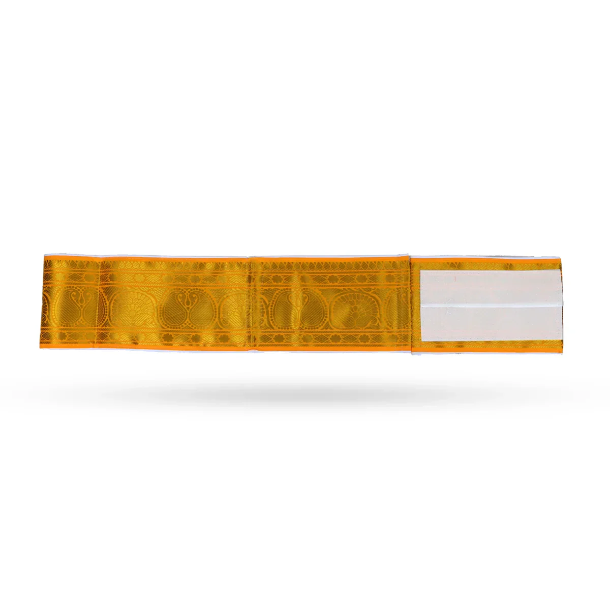 Dhoti Belt with Pouch - 1.50 Mtr | Veshti Belt/ Velvet with Jari Design Waist Belt for Men - Image 4