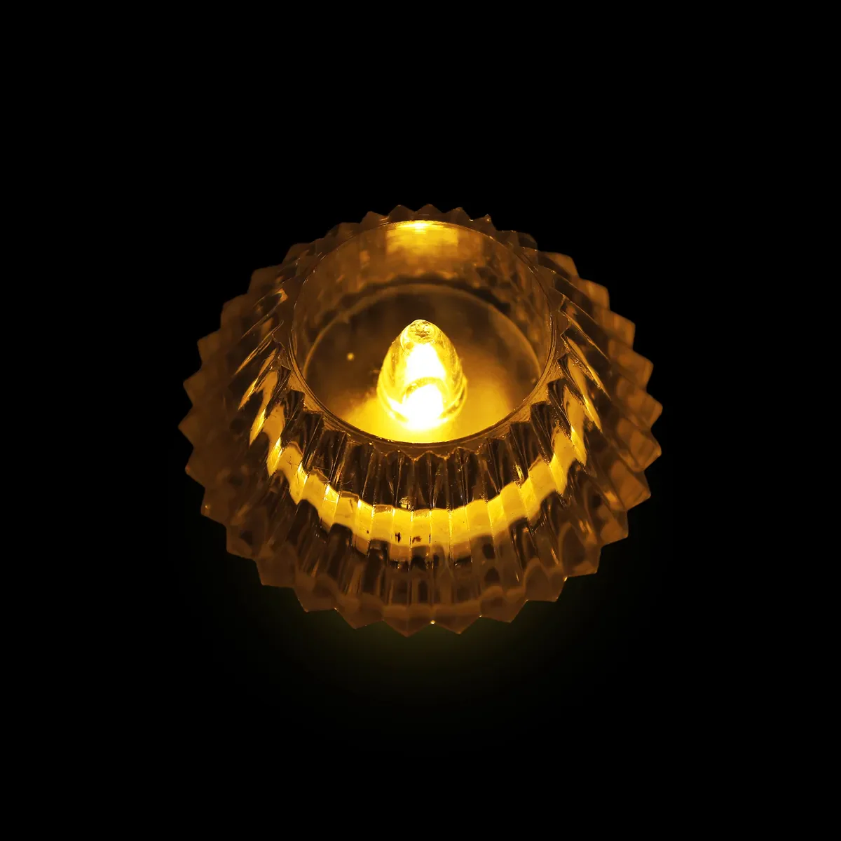 Diamond Shaped LED Diya - 1.5 X 1 Inches | LED Light Candle/ Crystal Lamp For Pooja Decor & Festival Lighting - Image 4