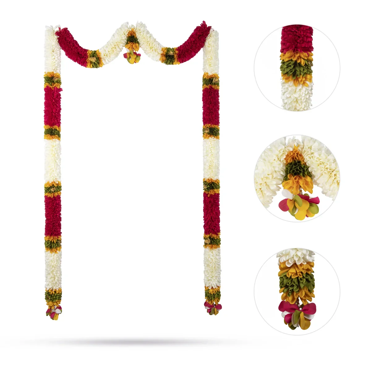 Door Thoran Full Set - 82 Inches | Artificial Flower Toran/ Bandanwar for Home Decor - Image 2