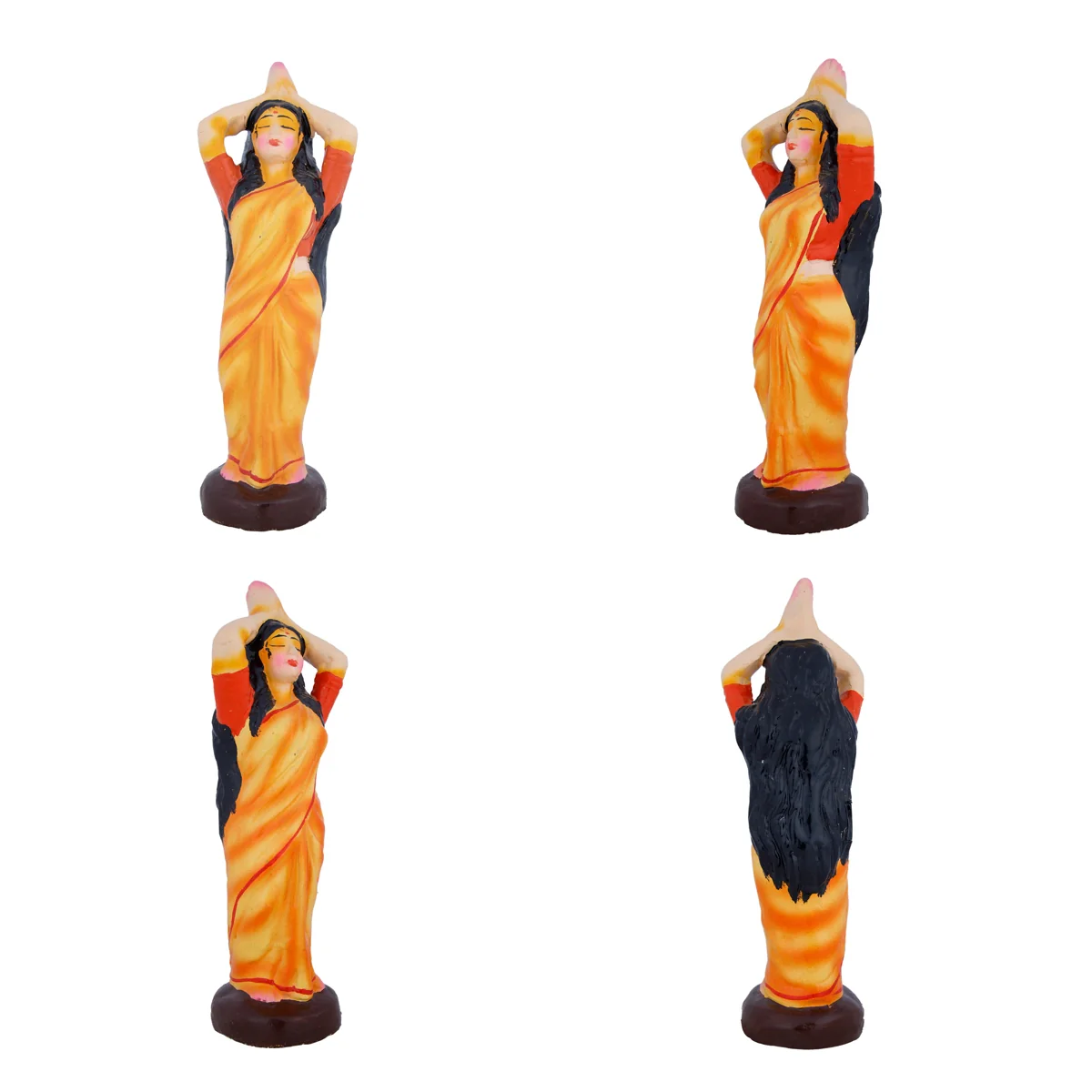 Draupadi Vastraharan Clay Golu Bommai Set - 18 x 12 Inches | Giri Golu Doll/ Navaratri Golu Bomma/Gombe/Bommai - Image 12