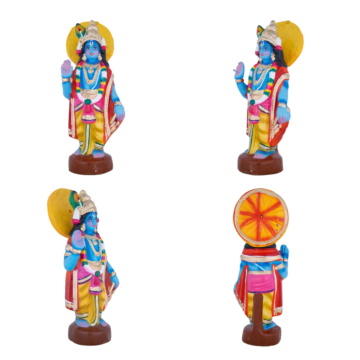 Draupadi Vastraharan Clay Golu Bommai Set - 18 x 12 Inches | Giri Golu Doll/ Navaratri Golu Bomma/Gombe/Bommai - Image 15