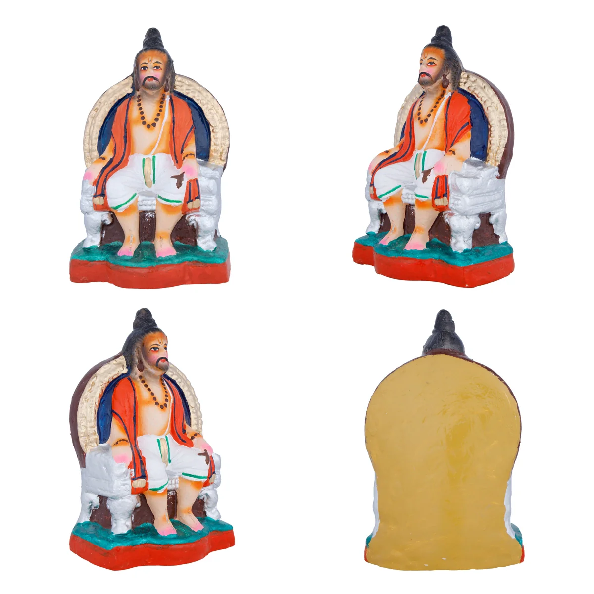 Draupadi Vastraharan Clay Golu Bommai Set - 18 x 12 Inches | Giri Golu Doll/ Navaratri Golu Bomma/Gombe/Bommai - Image 3