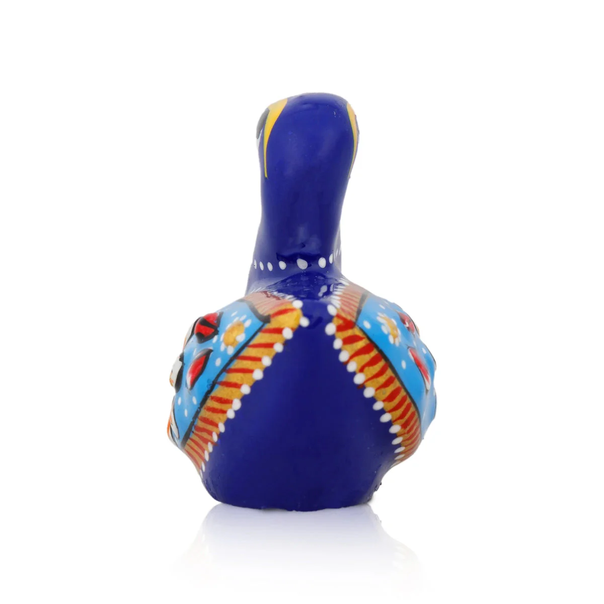 Duck Figurine - 1.5 x 2 Inches | Metal Duck Sculpture/ Blue Colour Painted Duck Statue for Home Decor - Image 5