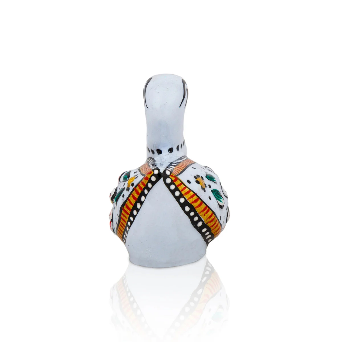Duck Figurine - 1.5 x 2 Inches | Metal Duck Statue/ White Colour Painted Duck Sculpture for Home Decor - Image 6