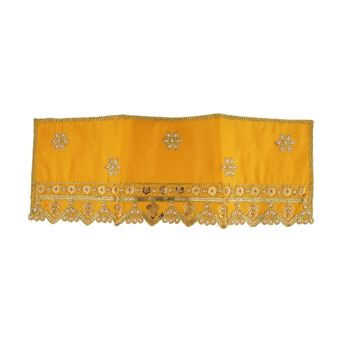 Durga Dress - 10 X 11.5 Inches | Mata Rani Poshak/ Embroidery Amman Pavadai/ Assorted Colour - Image 11