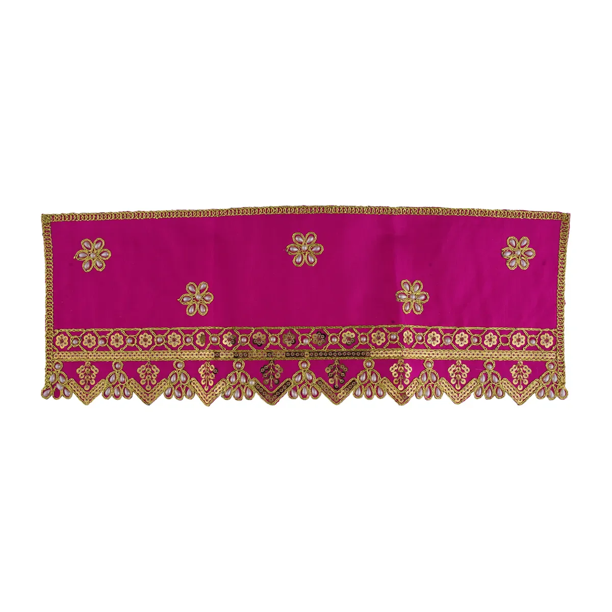Durga Dress - 10 X 11.5 Inches | Mata Rani Poshak/ Embroidery Amman Pavadai/ Assorted Colour - Image 16