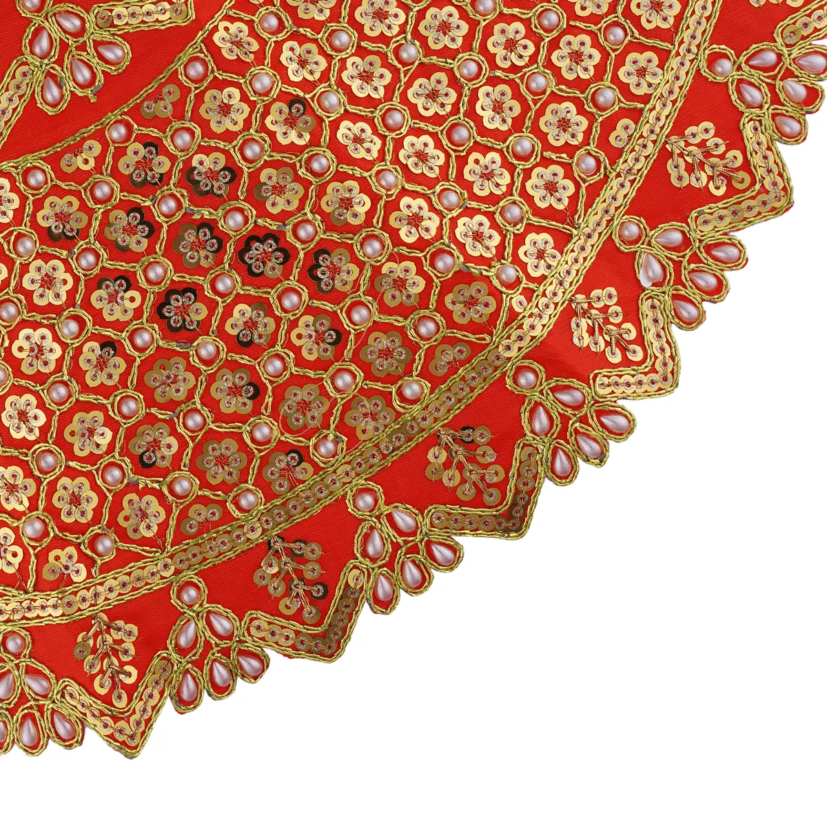 Durga Dress - 10 X 11.5 Inches | Mata Rani Poshak/ Embroidery Amman Pavadai/ Assorted Colour - Image 2