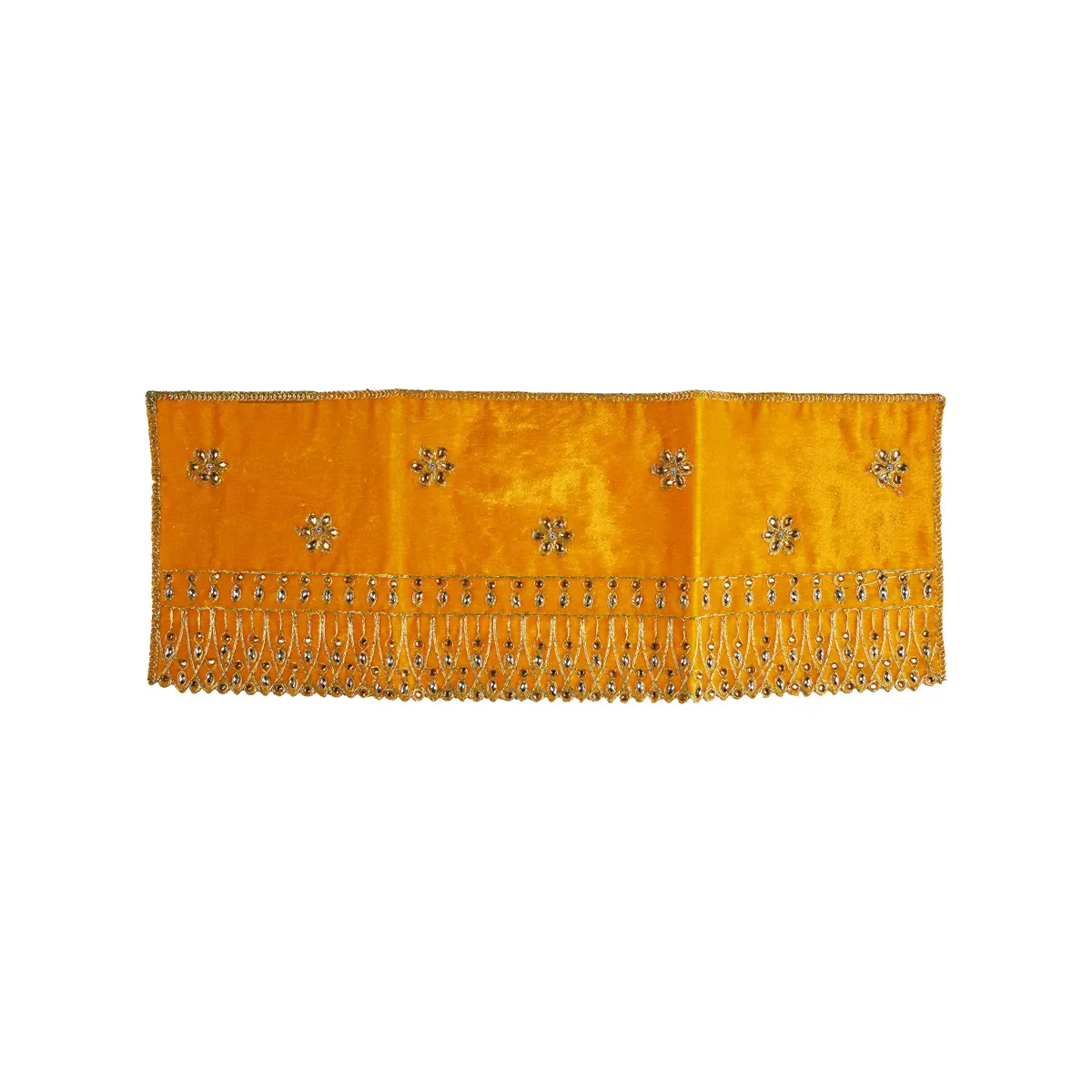 Durga Dress - 15 Inches | Mata Rani Poshak/ Lehenga Patka/ Embroidery Amman Pavadai/ Assorted Colour - Image 10