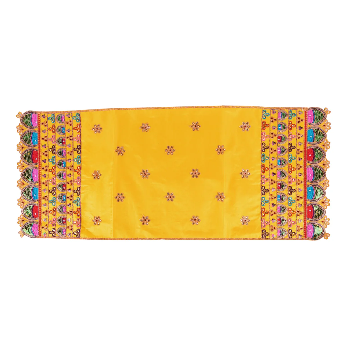Durga Dress - 19 Inches | Mata Rani Poshak/ Lehenga Patka/ Devi Vastra/ Amman Pavadai/ Assorted Colour - Image 7