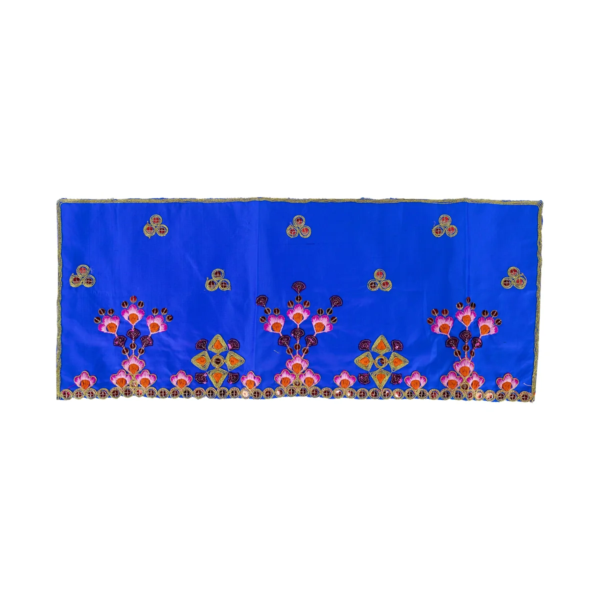 Durga Dress - 9.5 Inches | Lehenga Patka/ Mata Rani Poshak/ Decorative Devi Vastra For Deity Decor/ Assorted Colour - Image 9